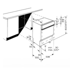 Maßskizze Einbaugeschirrspüler SI 23 N - 60cm